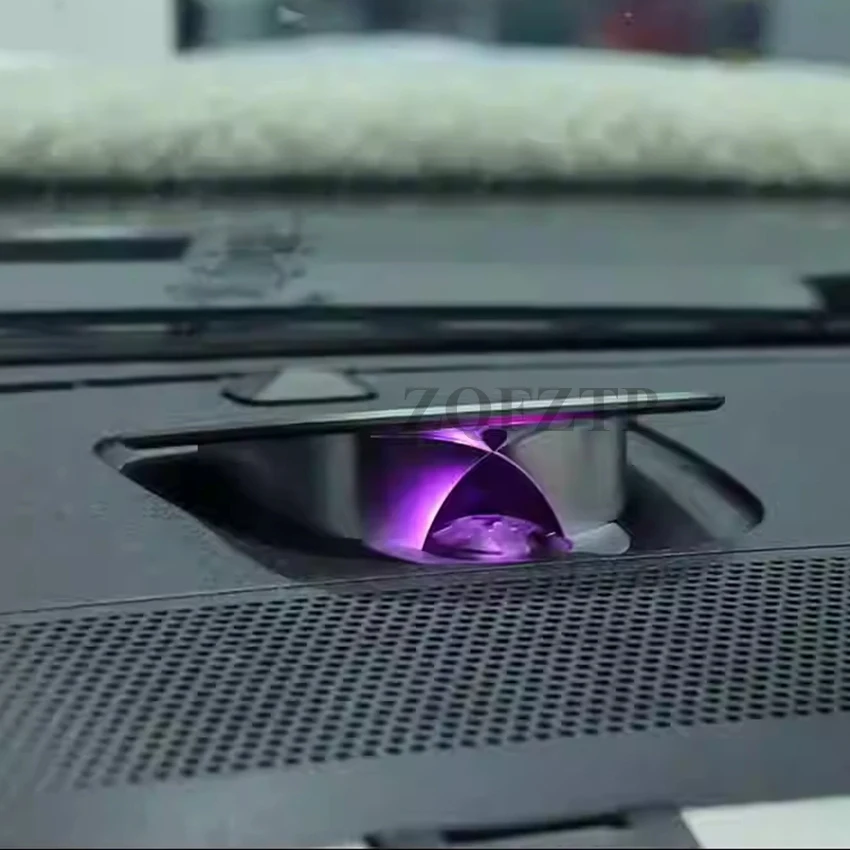 For Ford Mustang 2015–2022 Center Dashboard Lifting Speaker with Ambient Lighting Interior Speaker Accessories