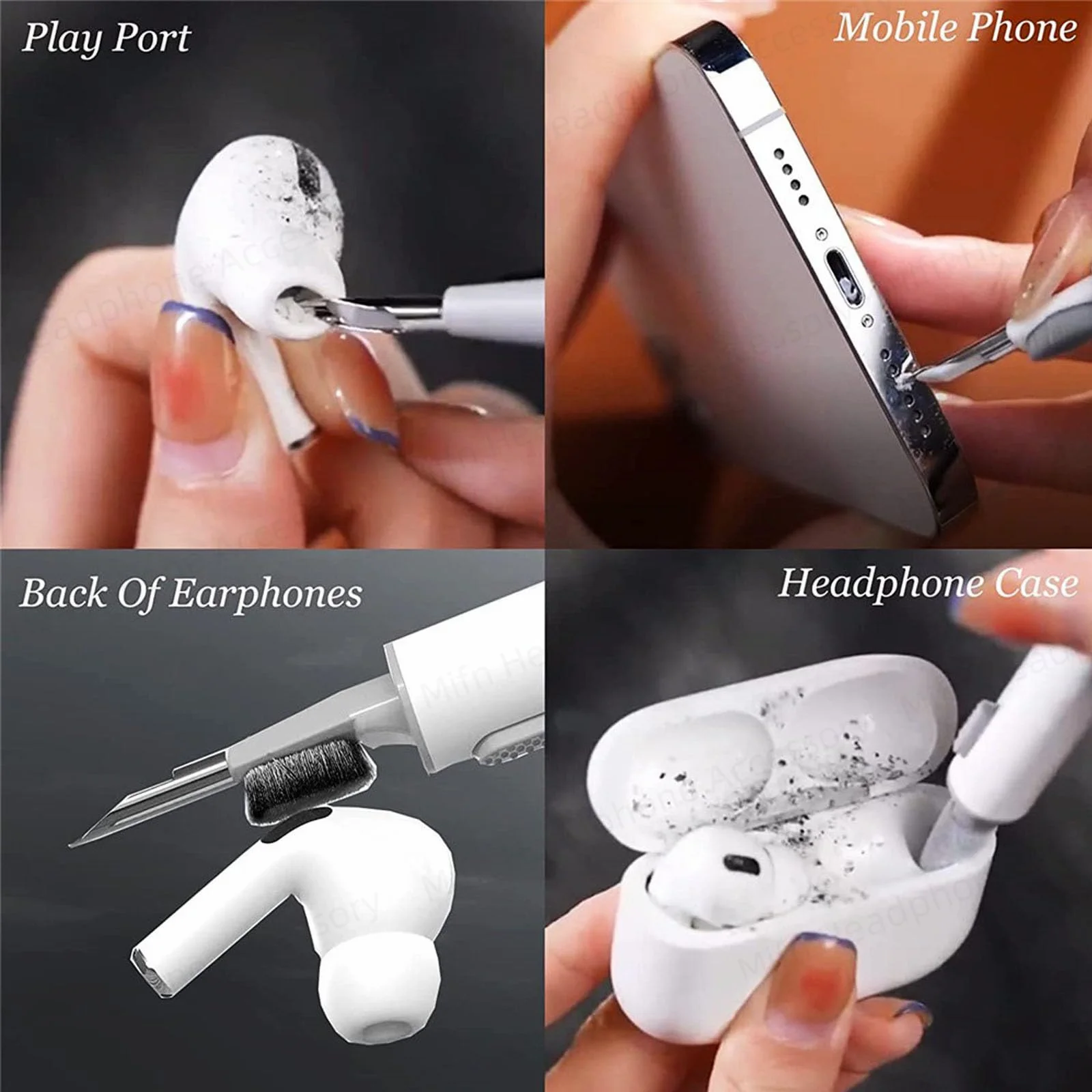 Case for AirPods 4 Clear Soft TPU AirPods 4th Gen Case Protect Cover Yellowing Anti-Fingerprint Case with Keychain/Cleaner Kit