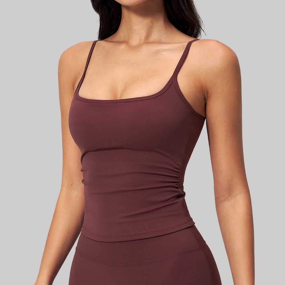 Solid Color Yoga Tank Top Women's Breathable Sports Underwear Shockproof Fitness Yoga Vest Gym Workout Top Female Sports Vest