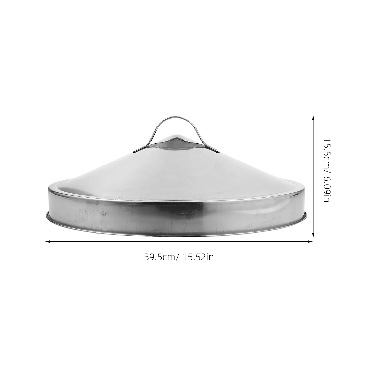 40Cm Round Outdoor Fire Pit Lid Stainless Steel Snuffer Cover for Fire Pit Table Metal Spark Screen Extinguisher Tool Bonfire