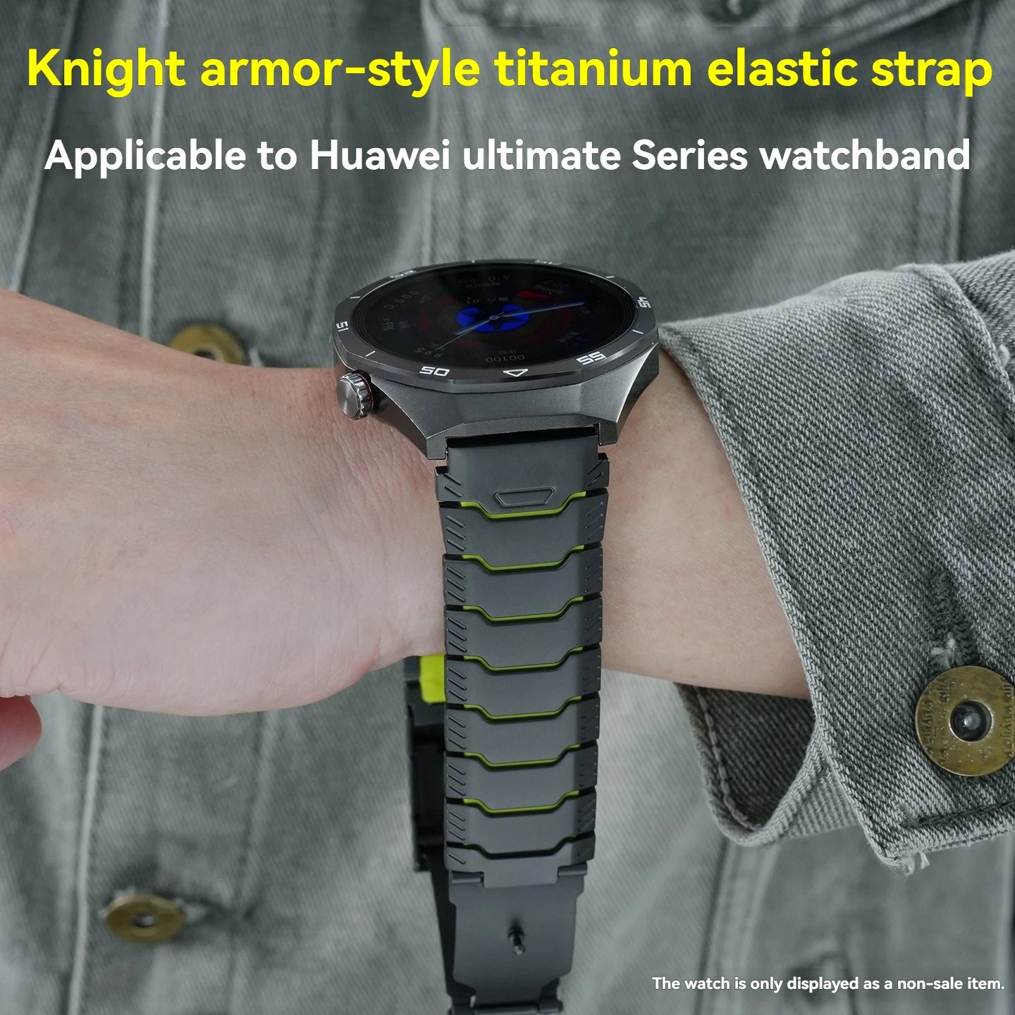 

Титановый ремешок 22 мм для HUAWEI WATCH Ultimate 2, спортивный браслет для Huawei Ultimate, быстросъемный, мужской эластичный ремешок для часов