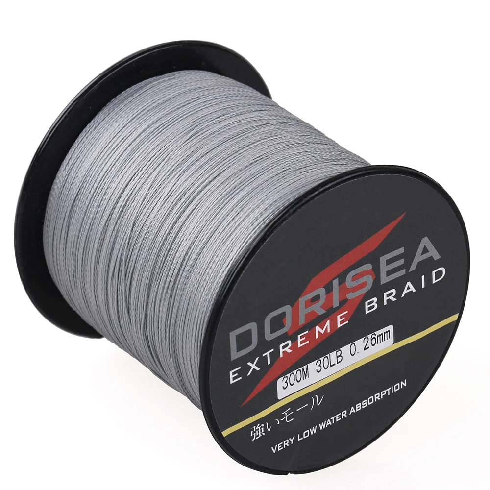 DORISEA 8 Strands 300m/327yard 100% PE Braid Fishing Line Multifiament Fishing Wire