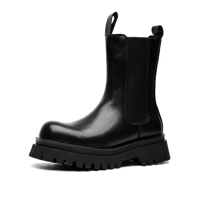 Mens calf length boots fashion uk