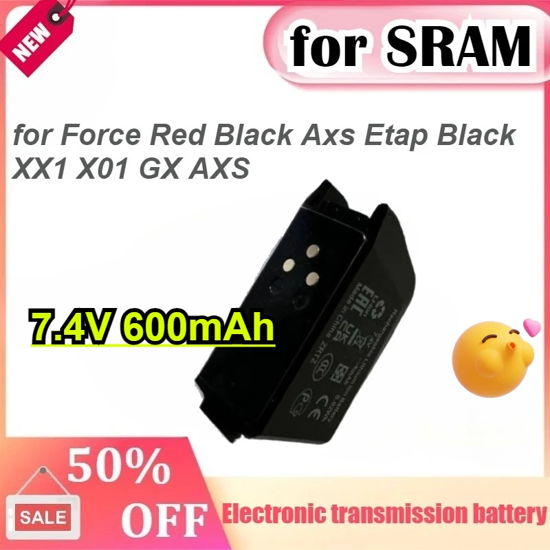 

7.4V 600mAh for SRAM Force Red Black Axs Etap Black XX1 X01 GX AXS Wireless Electronic Transmission Battery
