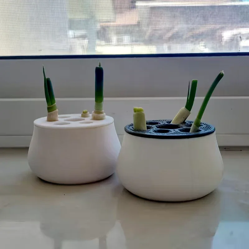 Green Onion Regeneration Planter Pot 3D Printed Hydroponic Plant Propagation Station Indoor Kitchen Gardening Home Gardening