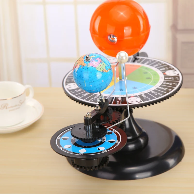 Solar System Three Globes Sun Earth Moon Orbital Planetarium Model Astronomy Demo Student Children Education Teaching Tool