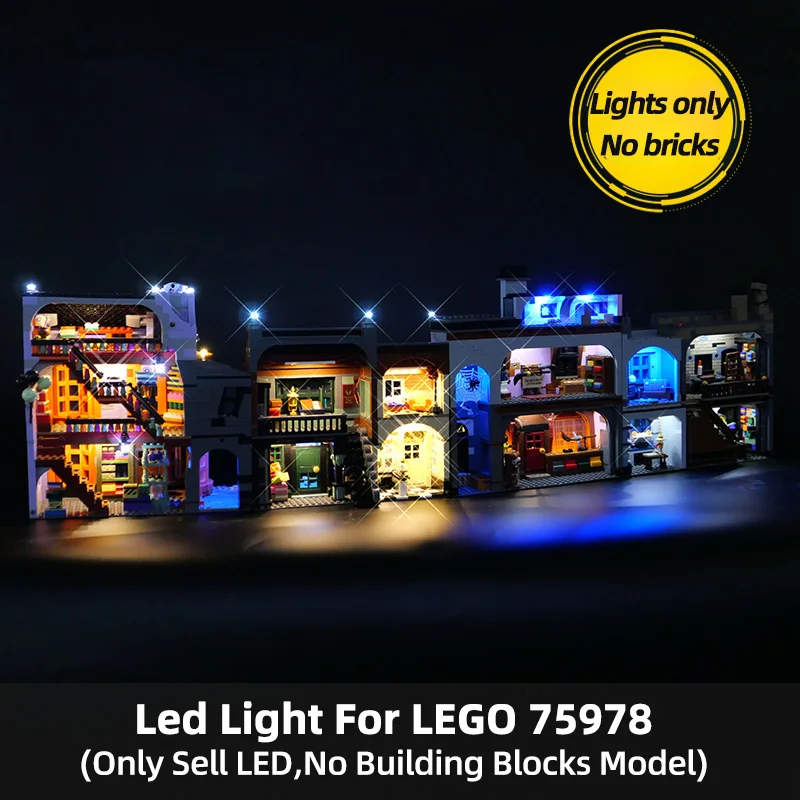 مجموعة إضاءة LED لبنات البناء متوافقة مع LEGO Death Star Wars Harry Potter Mercedes F1 Technic 75159 75978 42171 #4