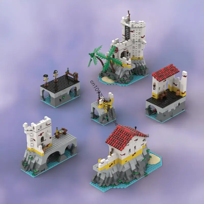 

New 2693Pcs Moc European Medieval Pirates Series Eldoradoed Fortress Diy Creative Ideas Kids Toys Birthday Gifts Custom Puzzle