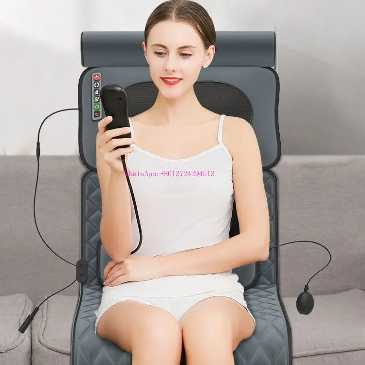 

high quality good price full body electric massage mattress vibration shiatsu roller massage mat at home