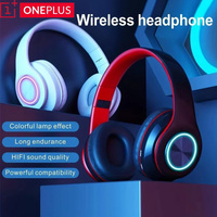 ONEPLUS Wireless Bluetooth 5.0 Headphone With Microphone On-Ear Headset Stereo Sound Earphones Sports Gaming Foldable Headphones