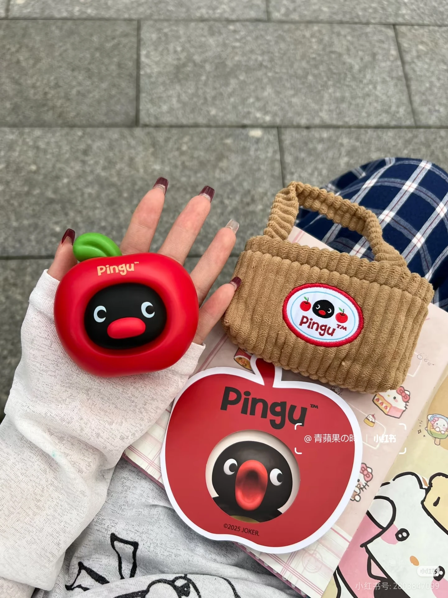 Scaldamani ricaricabili USB a forma di mela Pingu carino Regalo portatile Kawaii per accessori cosplay anime di compleanno per ragazze