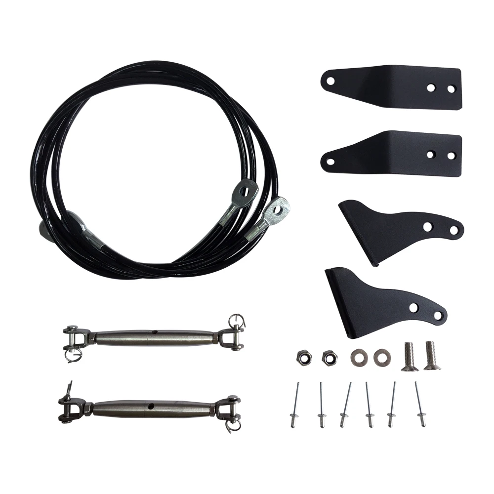 Risers Kit Hood Protective Sub-line Branches Brackets Exterior Accessories For Jeep Wrangler JK JL 2007+ JL1193