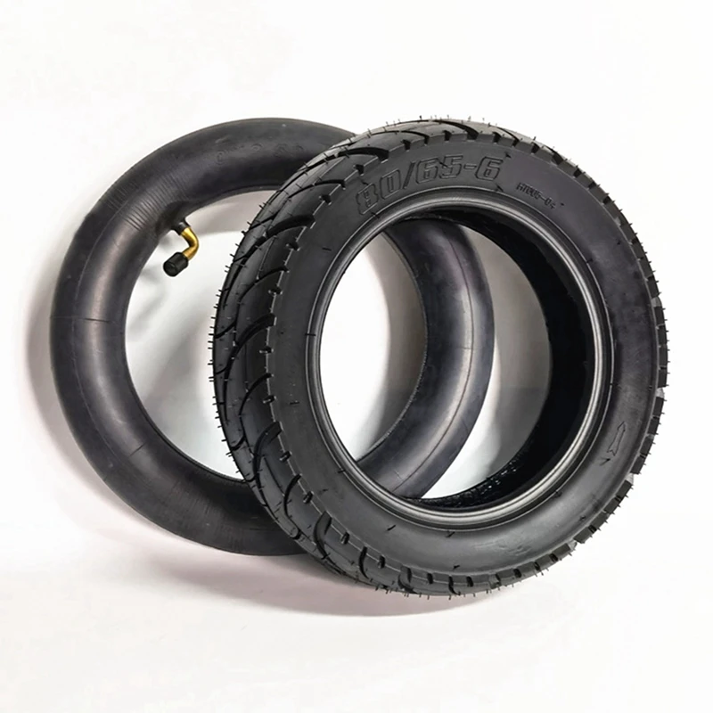 2X Tire Electric Scooter 80/65-6 Inner And Outer Tire 10-Inch Tire 10X2.5 Inner And Outer Tire Belt Road Model