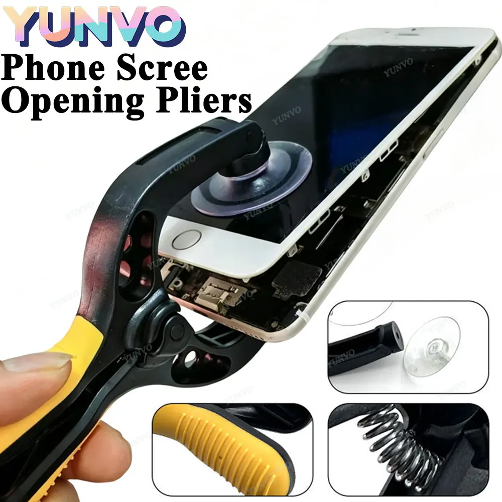 Mobile Phone LCD Screen Opener Pliers Suction Cup Dismantling Pry Tool for iPhone Android Tablet Repair Opening Tools