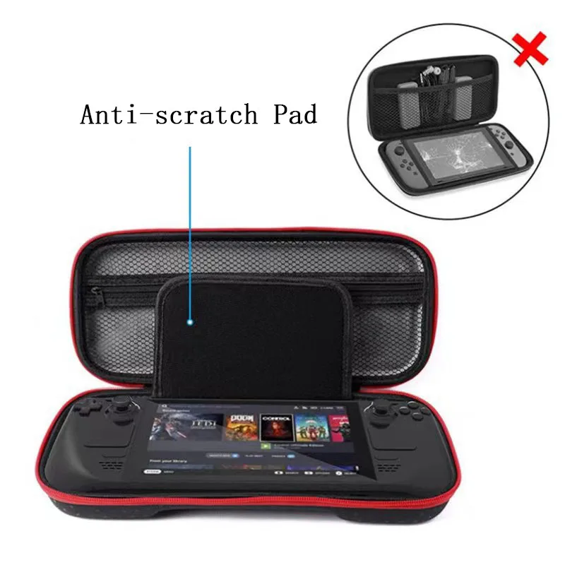 Carrying Case Storage Bag for Nintendo Switch Hori Split Pad Pro Controller Hard Handle Pouch Shell Cover Game Card Slot