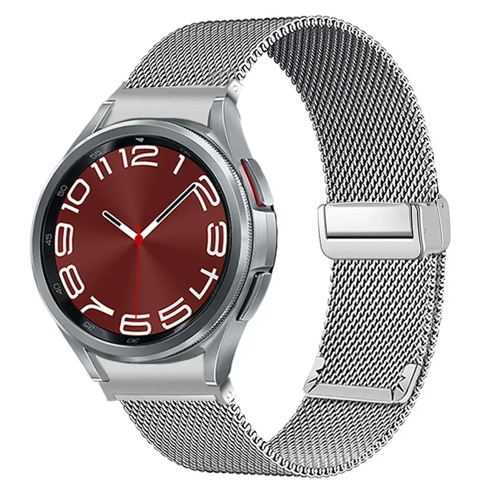 No Gaps Stainless Steel Strap for Galaxy Watch 6 Classic 43mm 47mm 6/5/4 40mm 44mm Milanese for Samsung Galaxy Watch 5pro 45mm