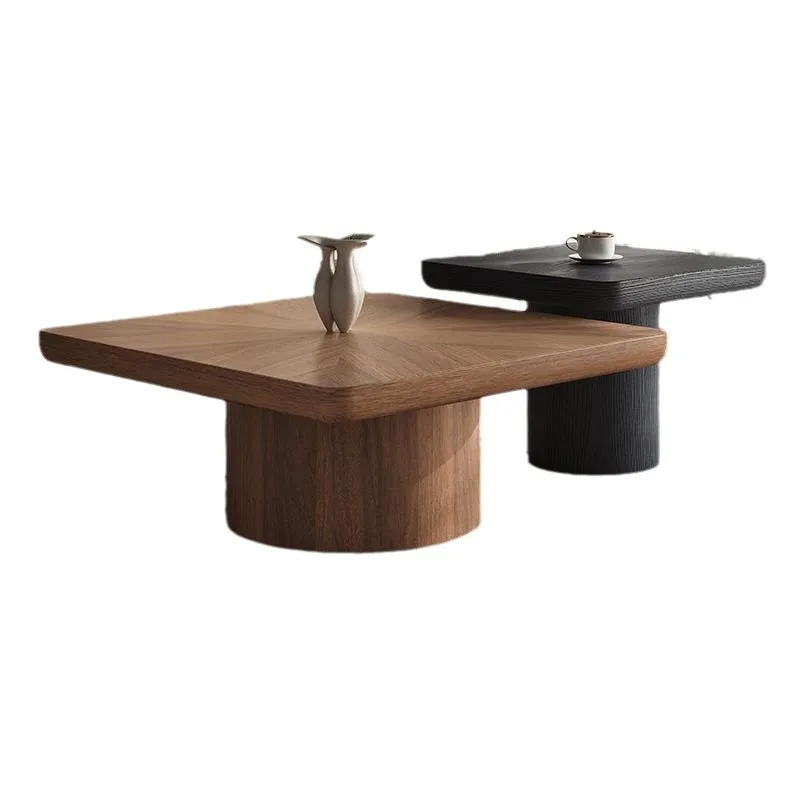 

Light luxury Italian minimalist living room small apartment combination home designer size square coffee table