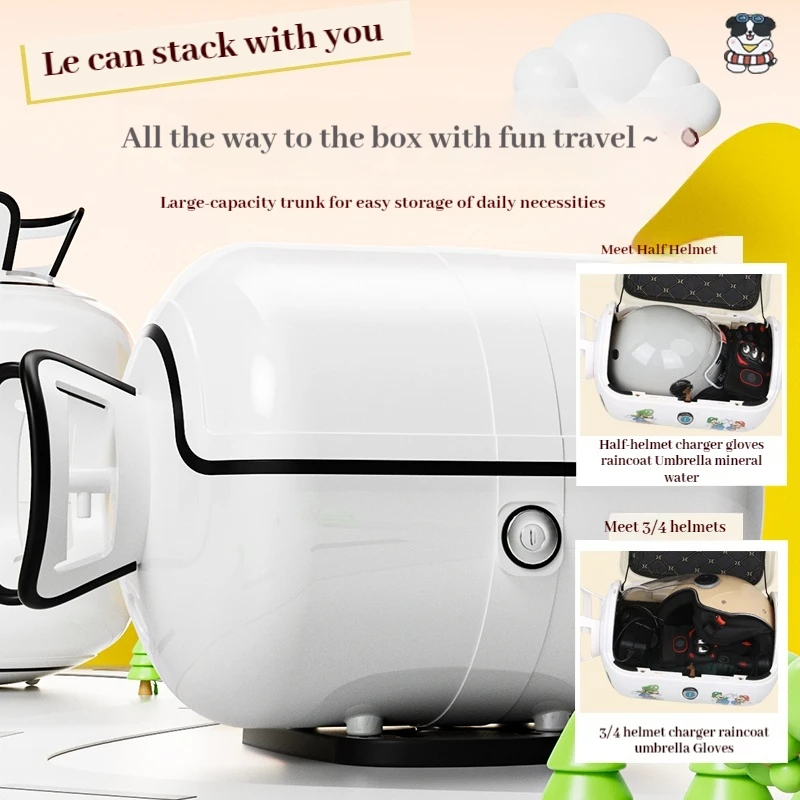Motorcycle Gas Tank Trunk Creative Design Suitable For Scooters Electric Bikes Large Capacity Waterproof Motorcycle Equipment view 4