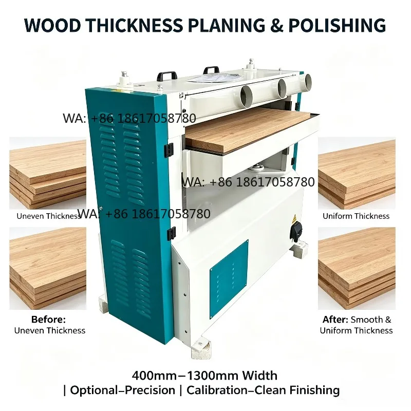 2024 Industrial Woodworking Thickness Planer Machine Automatic Wood Thickness Planer