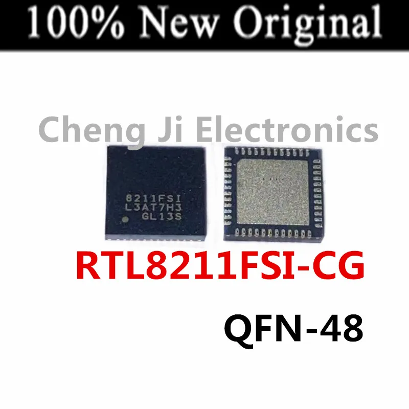 

5PCS/Lot RTL8211FSI-CG 8211FSI 、 RTL8211FSI-VS-CG QFN-48 New original industrial Ethernet transceiver chip