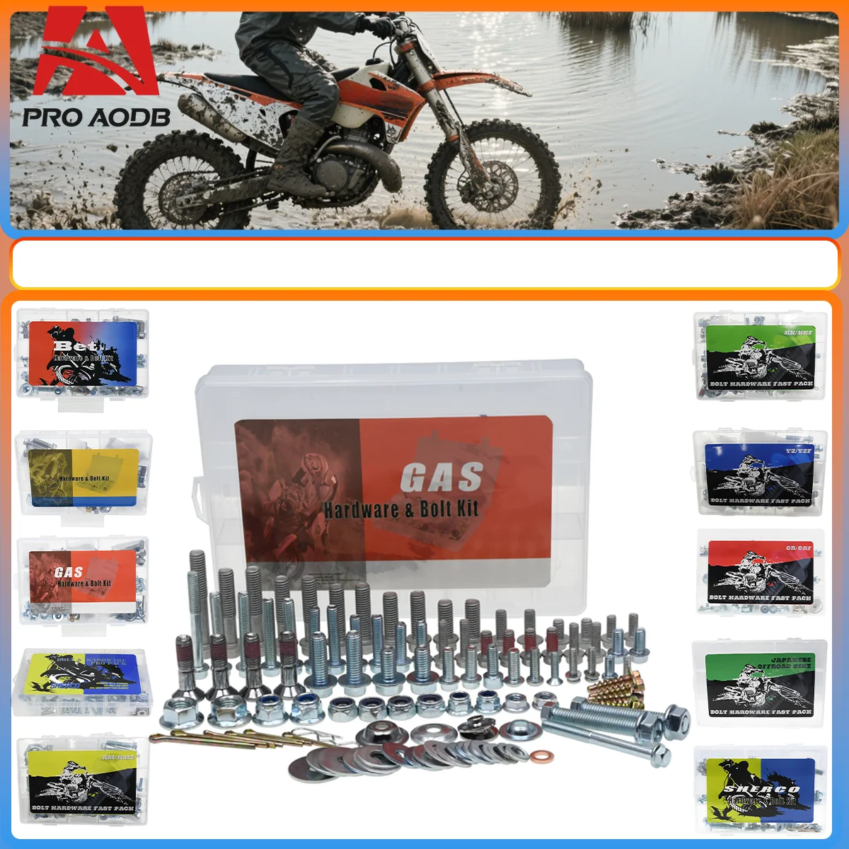 

Motocross screw Hardware Bolt Full Plastics Fastener Kit For Gas Gas 125-501 EC EX MC ECF EXF MCF 2003-2024 For Beta 125-530 RR