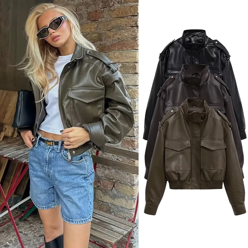 

Женские осенние куртки, новинка 2023 года, элегантные пальто, осенние короткие уличные теплые женские куртки, шикарные молодежные модные пальто для отдыха и отдыха