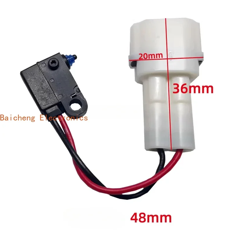 5PCS D2HW-C202MR sealed IP67 small waterproof micro switch normally closed with wire and plug