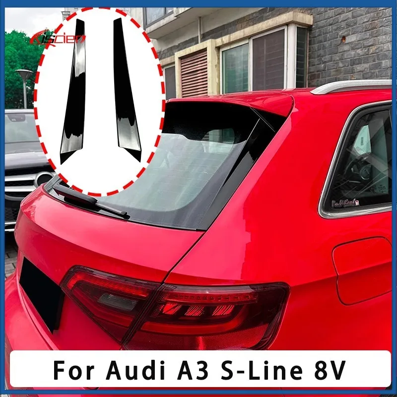 

Для Audi A3 S-Line S3 8V Hatchback 2013-2020 (не для A3 Standard) заднее окно, боковой сплиттер Canard, спойлер, комплект кузова, тюнинг