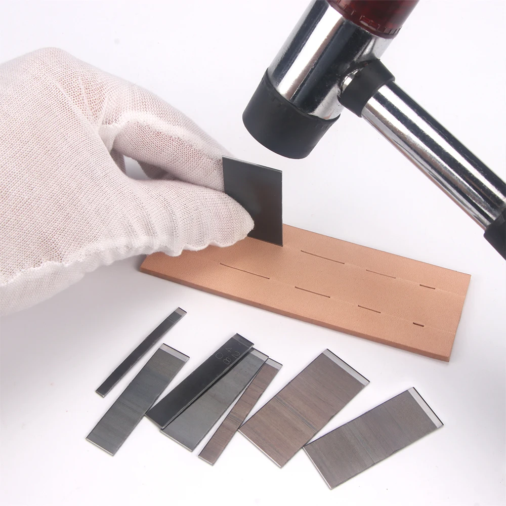 8Sizes Leather Cutting Craft Tools Wallet Card Cutting Groove Punch Tools Parallel Card Slot DIY Leather Tools Straight Cutting