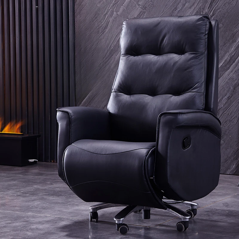 Boss chair can lie leather electric home swivel chair office chair leather President