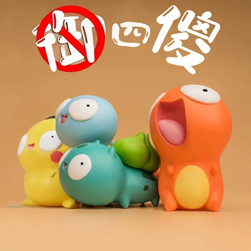 البوكيمون بيكاتشو صندوق أعمى لعبة تمثال لطيف الكرتون تشارماندر السنجاب Gengar Kawaii كلاومي مكتب حلية هدايا عيد