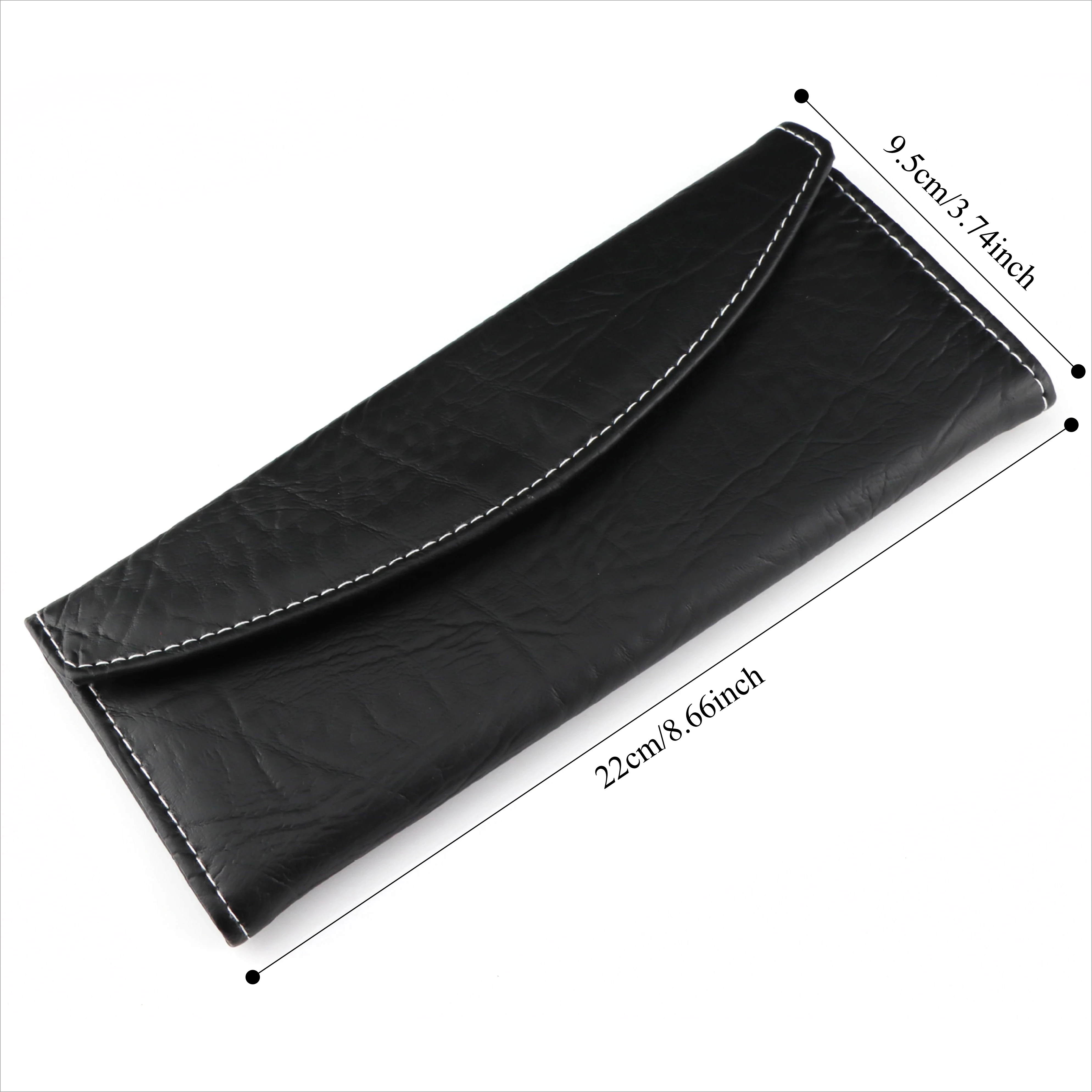 FoldedHair Scissors Cover Case PU Leather Professional Hairdressing Shears Holder Bag Barber Salon Holster Pouch Scissors Case view 6