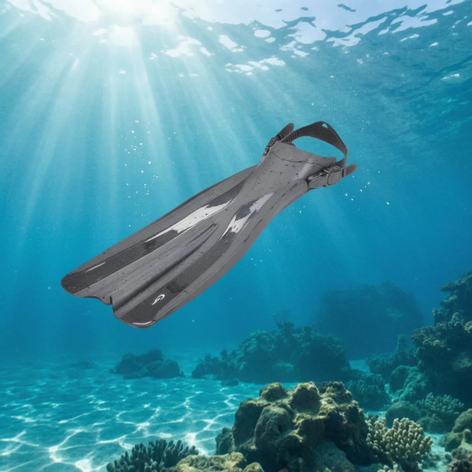 open-heel-fins-with-adjustable-strap-streamlined-long-blade-fins-secure-comfortable-for-divers-diving-snorkeling