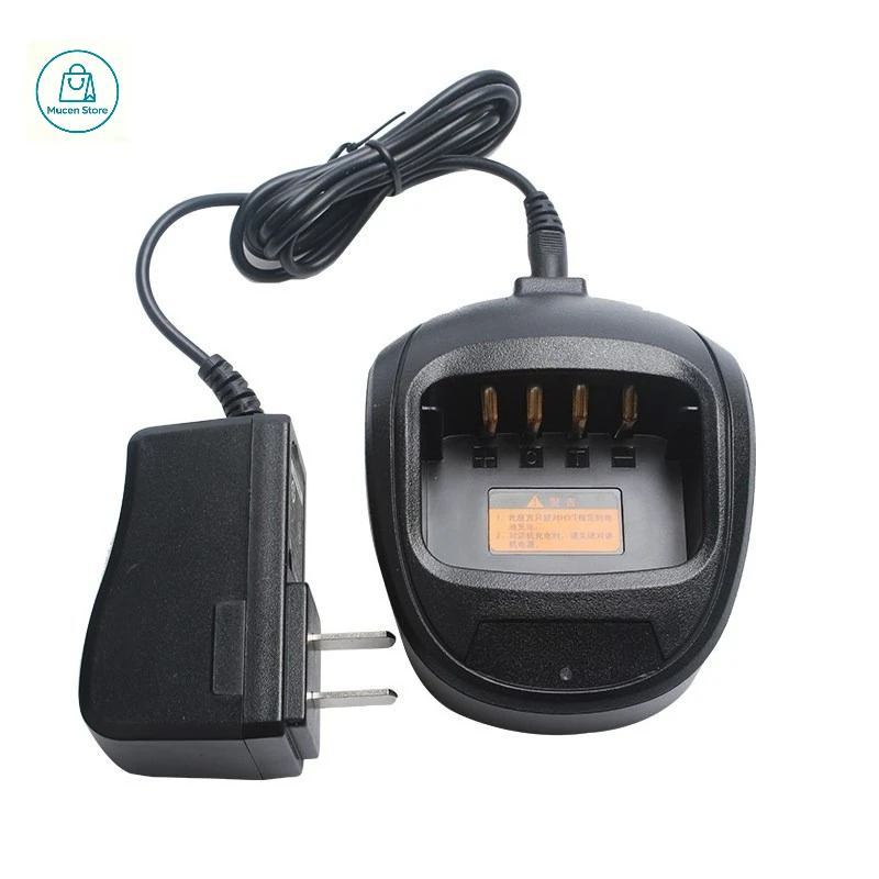 CH10A03 Walkie Talkie Desktop Fast Charger Fit Hytera TC610 TC620 Series Radio BL2001 BL1204 Battery