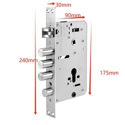6068 30*240 Cylinder double hook or 6068 24*240 mortise For Wooden Steel door Work with smart door lock