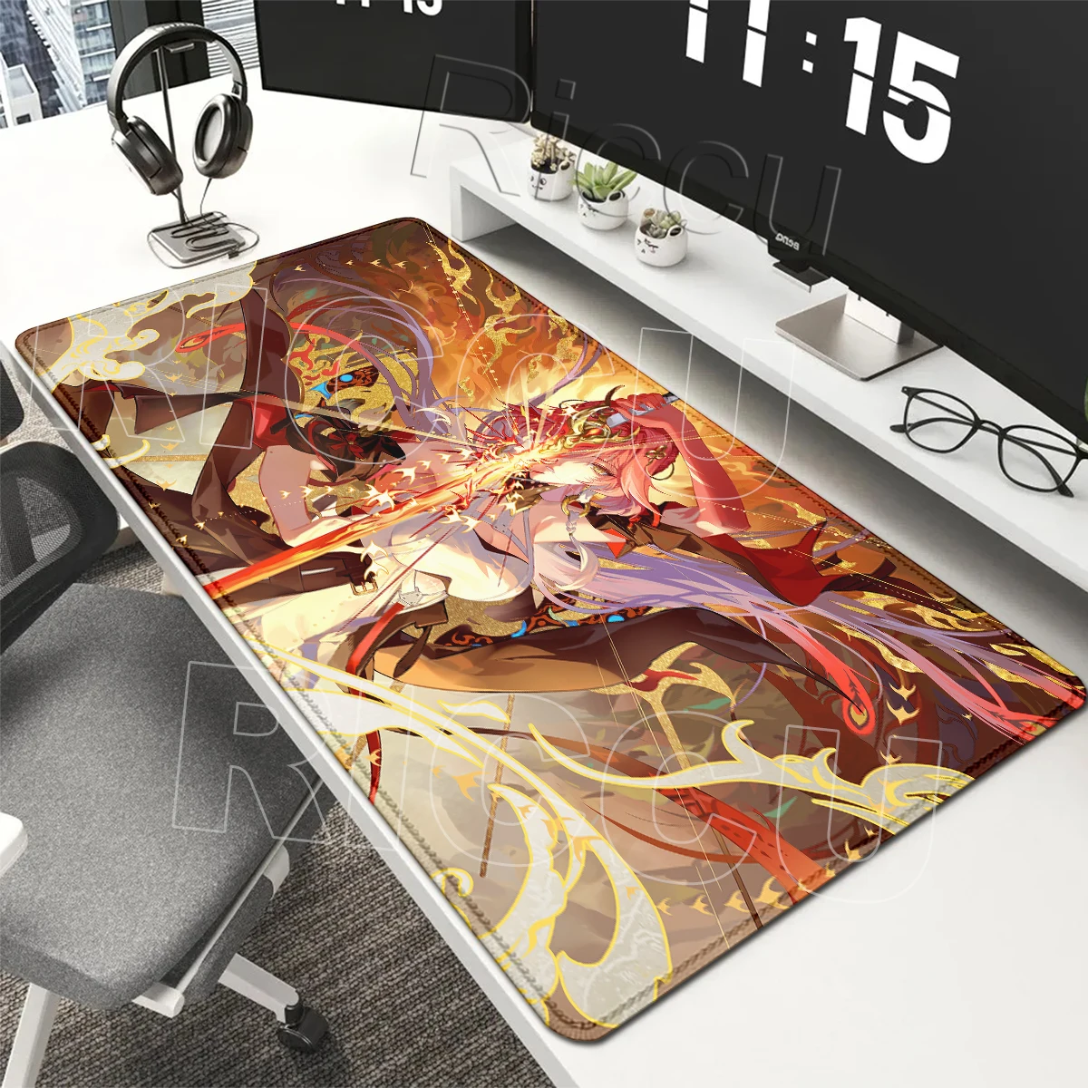 Pretty Changli HD Printing Mousepad Notebook Desk Protector Mats Gaming Wuthering Waves Anti-slip Mausepad Office PC Accessories
