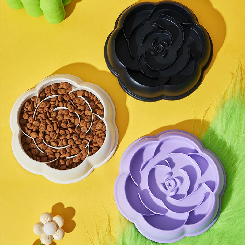 

Slow Feeder Bowl Dog Cat Non Slip Slower Food Feeding Dishes Food Feeding Bowls Accessories Puzzle Slow Bowl Anti-choking Plate