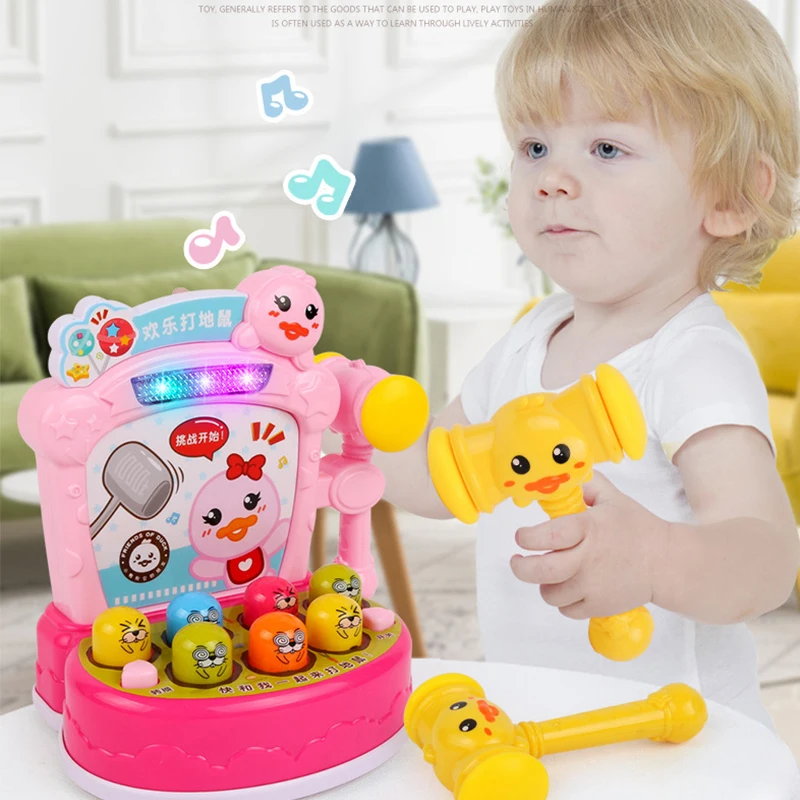 Kinderen Cartoon Whack-A-mole Speelgoed Met Geluid Licht Kids Montessori Game Machine Interactieve Speelgoed Voor Baby Vroege educatief Speelgoed