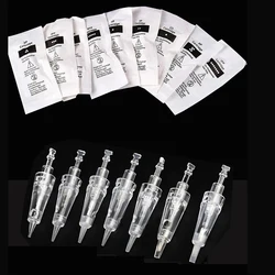 10/30/50/100pcs Bayonet Types Tattoo Eyebrow Cartridges Professional Micro Needle Permanent Makeup Needles