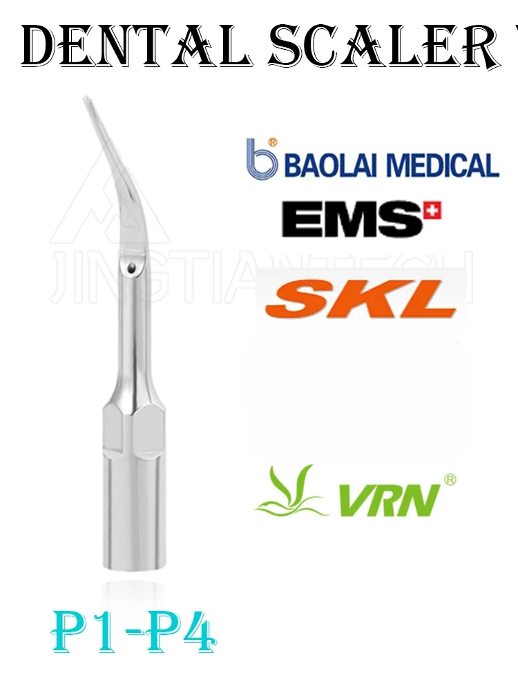 5pc/box P1 P3 P4 EMS/Bola/SKL/VRN high-quality stainless steel dental ultrasonic scaler working head high-precision Medicine