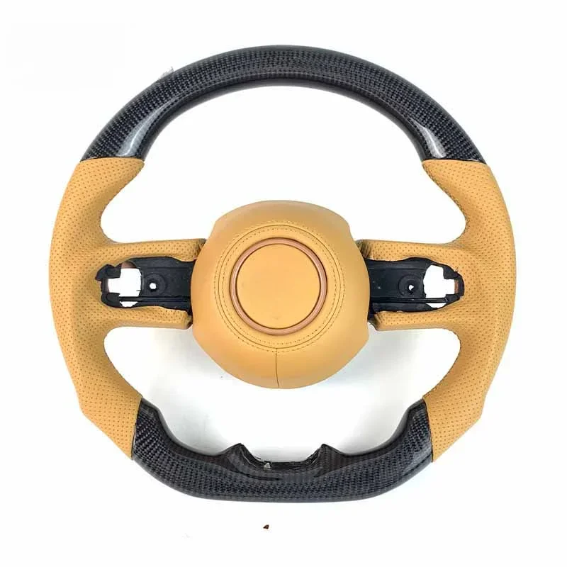 for Jeeps  Accessories 2018-2024 Wrangler Gladiator Avenger Sports Carbon Fiber Steering Wheel