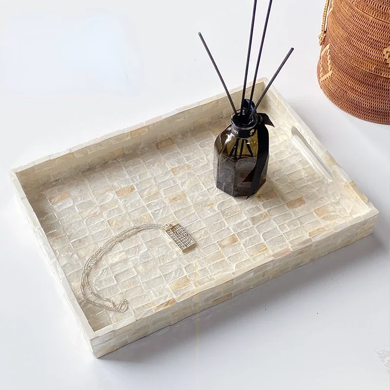 

Nordic Color Full Tray Light Luxury Restaurant Cake Dessert Bread Storage Basket Home Living Room Decoration