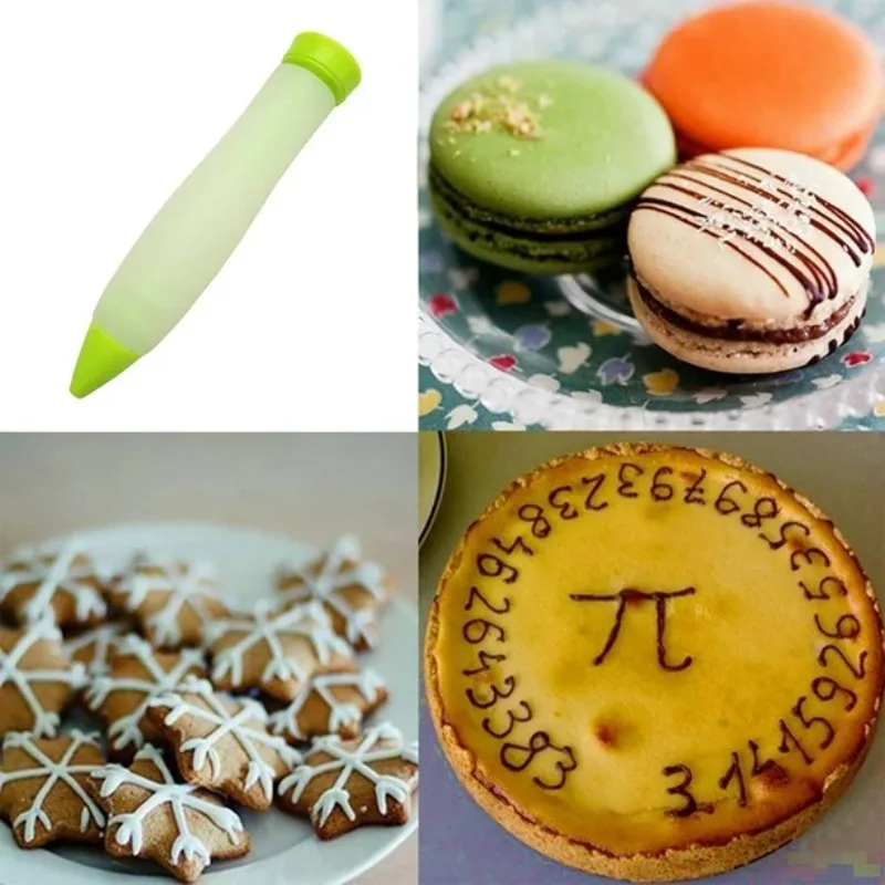 Silicone Cake Decorating Pen for Writing on Cakes Pastries Chocolate Frosting Biscuits Versatile Baking Kitchen Gadget Tool