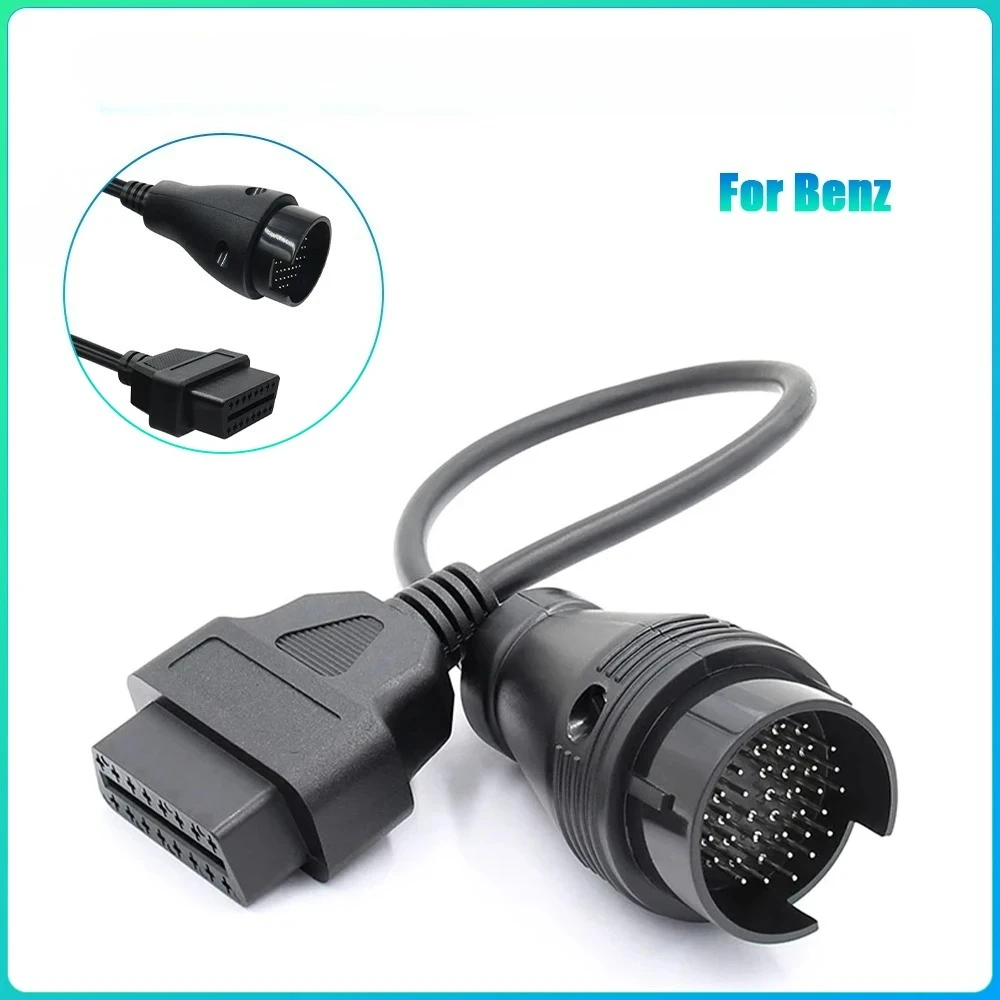 Female to Male Connector for Factory Diagnostic Scanner Tool Interface For Mercedes 38 Pin to 16 Pin OBD2 Adapter Cable