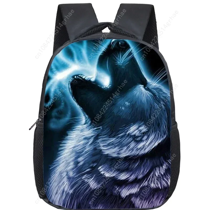 3D Tiger Lion Backpacks Kindergarten Bags Howling Wolf School Bags Animals Kids Bookbag Waterproof Mini Backpack for Boys Girls
