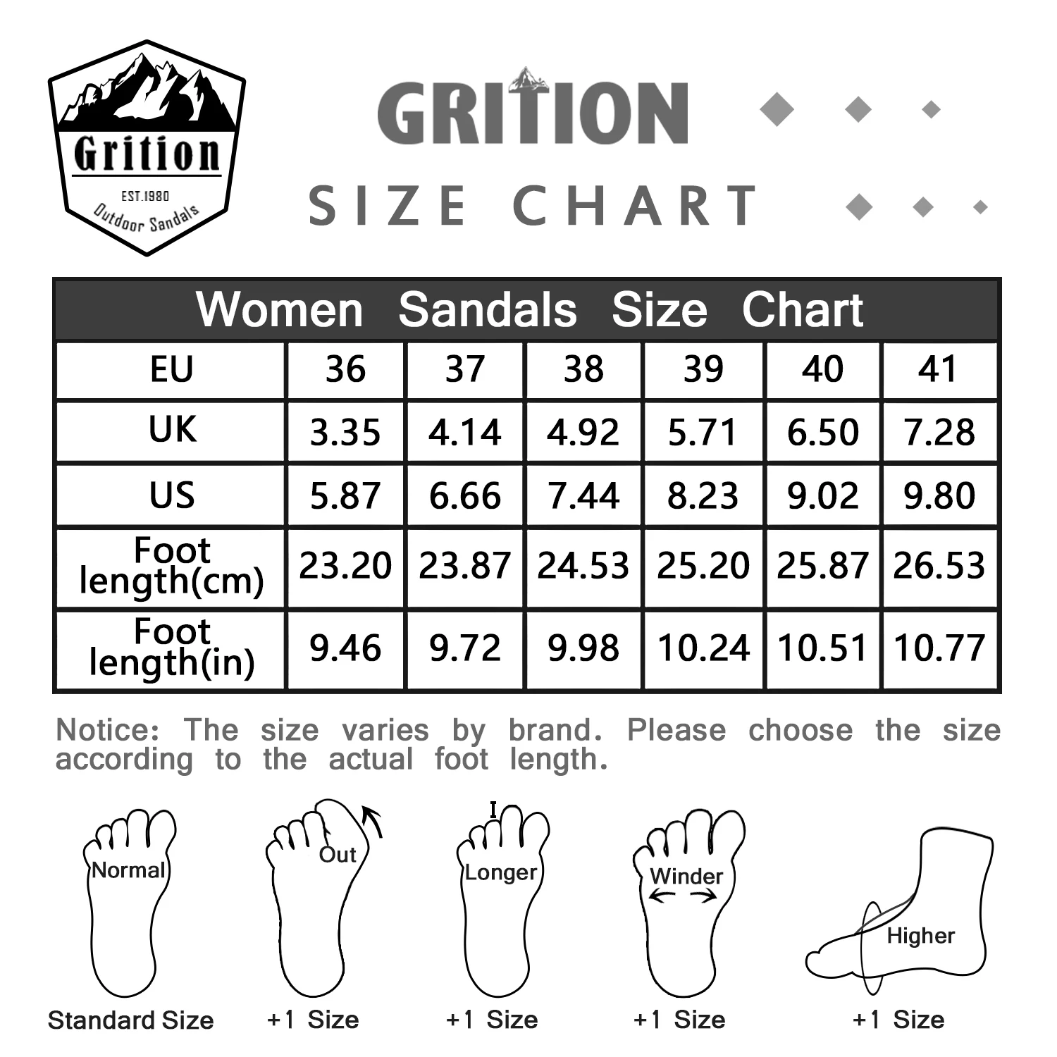 GRITION Women Walking Sandals Breathable Non-Slip Lightweight Girls Summer Shoes Beach Hiking Sandals Flat Heel 35-41 New