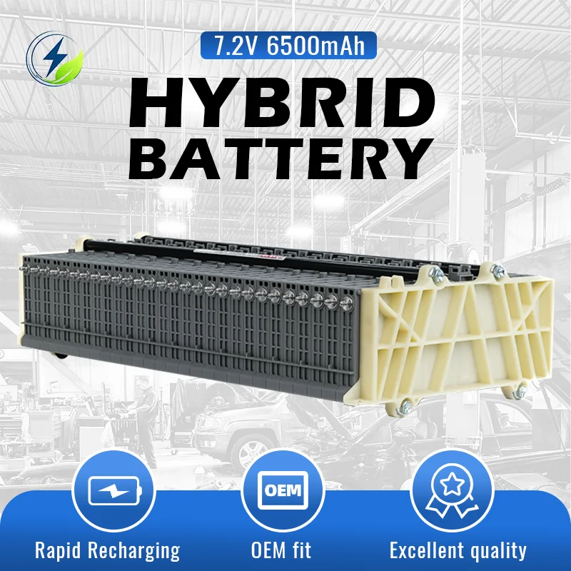 Hybrid Car Battery 7.2V 6.5Ah, Lithium Replacement for Toyota Prius Aqua, 70C High Rate Traction Module, 60-Month Warranty