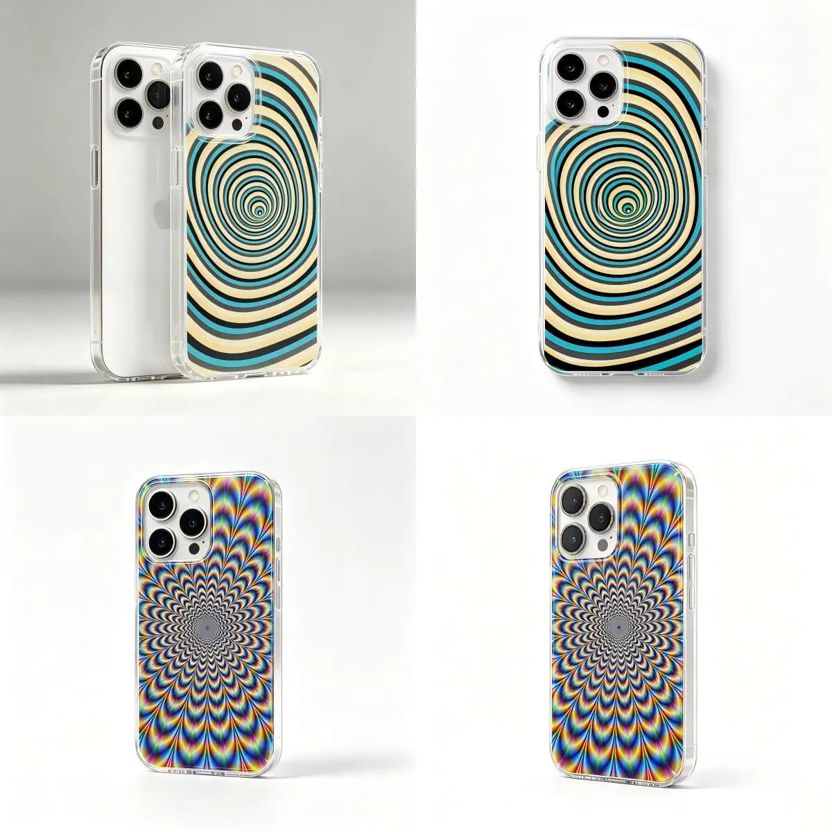 HOT Phone Case For Samsung Galaxy S26 S25 S24 S23 S22 S21 FE Note20 Note10 Edge Plus Ultra Lite 5G Illusion Spiral Swirl Print
