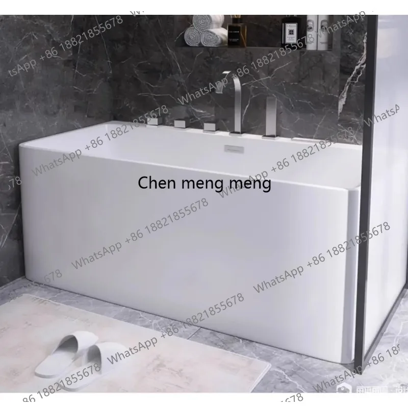 Artificial stone acrylic double bathtub adult home surfing massage constant temperature heating