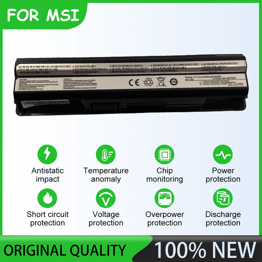 11.1V  5200mAh BTY-S14 Laptop Battery For MSI MEDION Akoya Mini E1311 Series MEDION MD97107 Series MEDION MD97164 Series